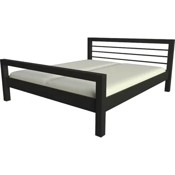 Postel kovová postel OXFORD Povrchová úprava: černá, Rozměr: 200 x 200 cm