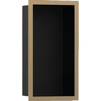 Koupelnový nábytek XtraStoris Individual - výklenek do stěny s designovým rámem 300/150/100, kartáčovaný bronz 56095140