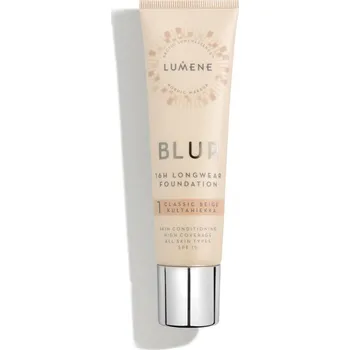 Make-up Lumene, Blur 16h Longwear Foundation SPF15 vyhladzujúci podkladový krém na tvár 1 Classic Beige 30ml