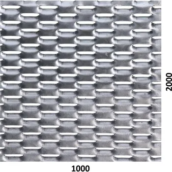 Plot Hliníkový tahokov, kosočtvercové oko: 47x18mm, můstek: 8mm Šířka: 1000mm, Výška: 2000mm