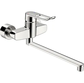 Vodovodní baterie Hansaclinica - nástěnná umyvadlová baterie, vyložení 377 mm 01546286