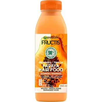Kosmetika Garnier, Fructis Papaya Hair Food regeneračný šampón na poškodené vlasy 350 ml