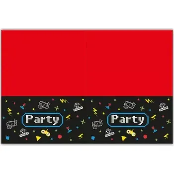 Jednorázový ubrus Plastový ubrus Herní párty 120 x 180 cm