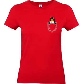 Dámské tričko imago Dámské tričko Červený trpaslík - Pan Filuta (červené), velikost XXL