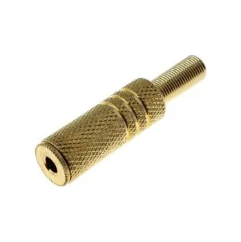 Elektrická zásuvka Jack 3.5 zásuvka zlacená kabel
