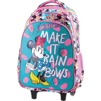 Školní batoh Školní batoh na kolečkách URBAN - make it rainbows, Minnie Mouse