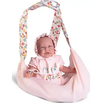 Panenka Reborn miminko Můj první reborn Daniela v nosítku od Antonio Juan (Mi Primer Reborn Daniela portabebé)