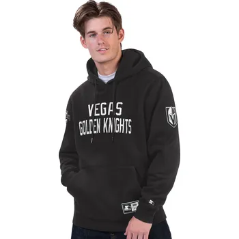 Pánská mikina Starter Pánská mikina Vegas Golden Knights NHL Hat-Trick Hoodie Velikost: M