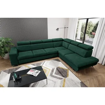 Sedací souprava Rozkládací rohová sedačka CANIS zelená