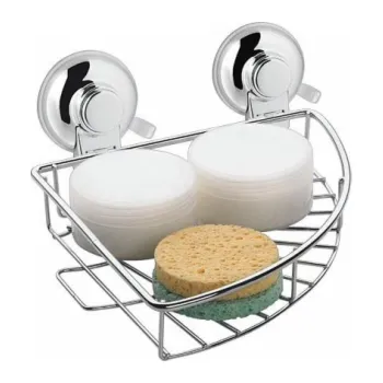 Drátěná police Rohová koupelnová polička Gedy HO80 13, 19 x 19 x 10 cm