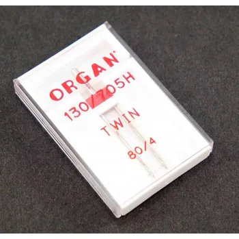 Příslušenství k šicímu stroji Dvojjehla do šicích strojů ORGAN - 1 ks - velikost 4/80