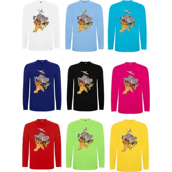 Tričko s dlouhým rukávem Lví Hlídka Barva: Nebesky modrá/ světle mod., Velikost: 122/128 - 7/8 let