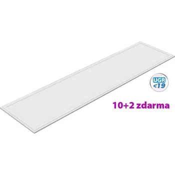 LED panel Set 10+2 zdarma LED panel 1200x300 36W UGR19 bílý 4320 lm 4000K záruka 5 let