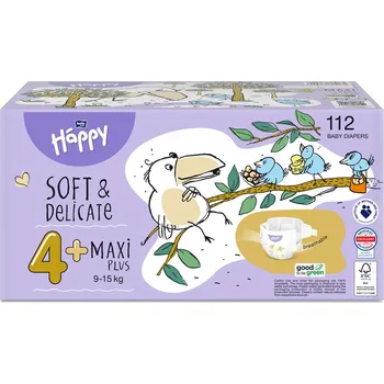 jednorázová plena Bella Happy Soft & Delicate 4 Maxi Plus 9-15 kg