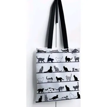 Taška přes rameno, malé černobílé kočky