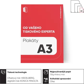 Plakáty A3 (297 x 420 mm)