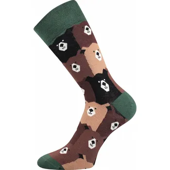 Dámská móda Lonka Twidor veselé ponožky medvědi Velikost: 39-42 (26-28)
