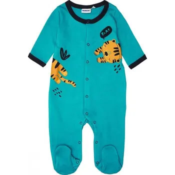 Winkiki Kojenecký bavlněný overal TYGŘÍK tyrkysový Tyrkysová, Velikost: 74 74