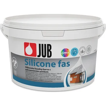 Fasádní barva JUB Silicone fas bílá silikonová fasádní barva 2 l Bílá