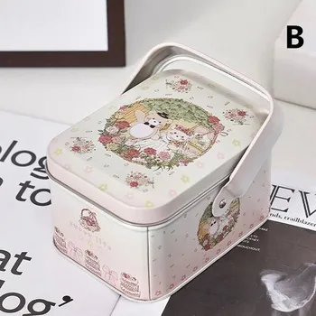 Malý retro plechový kufřík na drobnosti a dárky - B