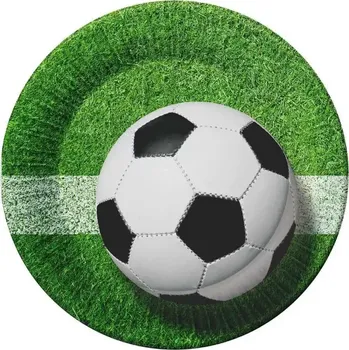 Talíř Papírové talíře - Fotbalové hřiště 18cm