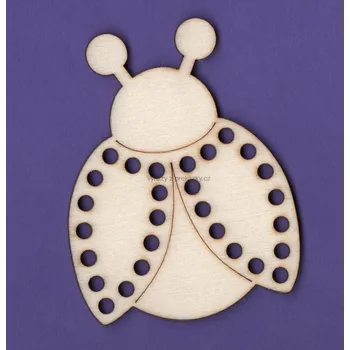 Dřevěná hračka Dřevěný výřez z překližky, BERUŠKA, na propletení, 7.9 x 6.1 cm, 1ks