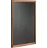 2x3 Tabule na křídy v dřevěném rámu 60 x 87 cm černá