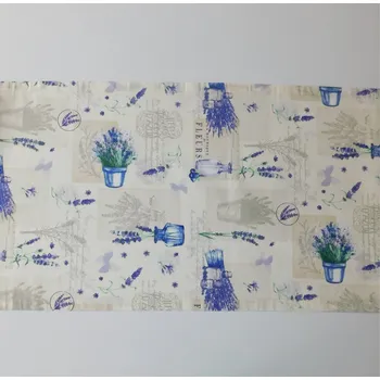 ubrus Běhoun LEVANDULE NA BÉŽOVÉ