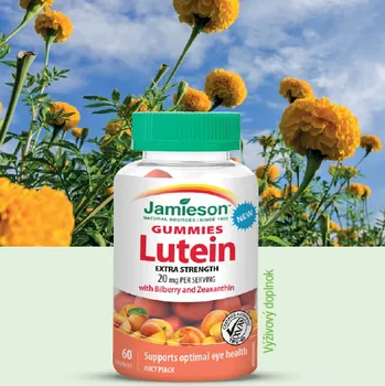 Látky chránící oči Jamieson Lutein se zeaxantinem a borůvkami 40 mg 60 cps.