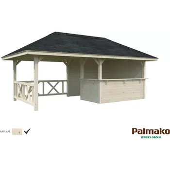Zahradní domek Zahradní domek Palmako BIANCA 16,6 m2 SET 110 (Rozměr: 588x300 cm, tl.120x120 mm)