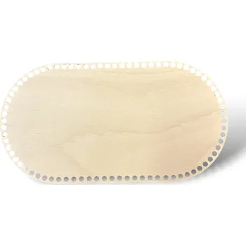 JarisWood Dno na košík háčkovaný ovál 41 cm x 22 cm Povrchová úprava: Bez povrchové úpravy