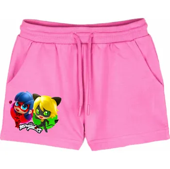 Dívčí kraťasy Růžové kraťasy Kouzelná beruška a Černý kocour Cute Velikost: 164 - 13/14let