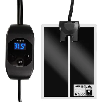 Topení do terária Terrario Amarillo 7W topná podložka s termostatem 15x28 cm