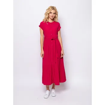 Dámské šaty Heavy Tools dámské letní midi šaty Viki růžové Velikost: XS