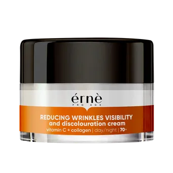 Pleťový krém Erne denní a noční krém proti vráskám a odbarvení pleti s vitaminem C a kolagenem, 50 ml