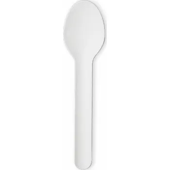 Jednorázové nádobí PoloPlast Papírová dezertní lžička 130mm 100ks