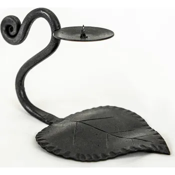 Solná lampa Svícen Lipový list