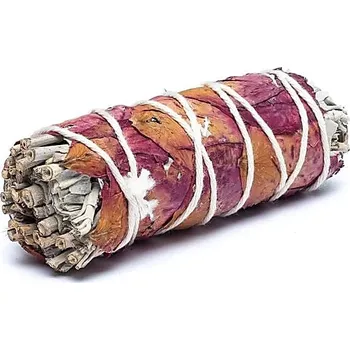 Vonná tyčinka Vykuřovací svazek Bílá šalvěj a růže