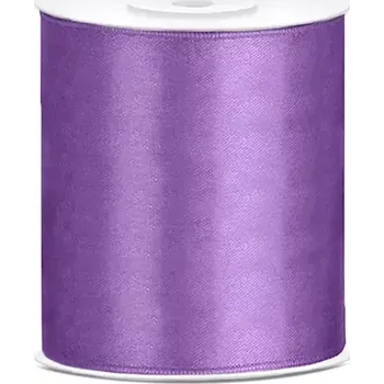 Stuha Stuha satén 100mm x 25m levandulová