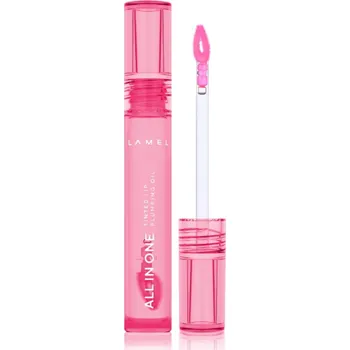 Péče o rty LAMEL All in One Lip Tinted Plumping Oil tónovací olej na rty pro zvětšení objemu № 403 Watermelon 3 ml