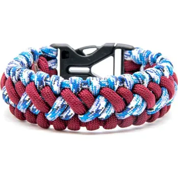 Náramek Cordell paracord náramek komise Blue camo - Velikost L, Barva Camo mix