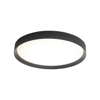 ACB Iluminacion Stropní LED svítidlo MINSK, ⌀ 40 cm, 22W, CRI90 Barva: Černá, Teplota světla: 4000K - denní bílá, Stmívání, řízení: ON/OFF (bez stmívání)
