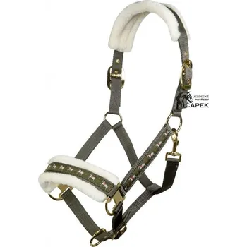 Vybavení pro koně Ohlávka HKM -ALLURE CHEVAL- - Růžová - Cob