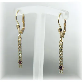 Náušnice žluté zlato