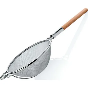 Cedník a síto Síto velkokuchyňské nerez s výztuhou, 35 cm - kulatá rukojeť 43,5 cm - cedník