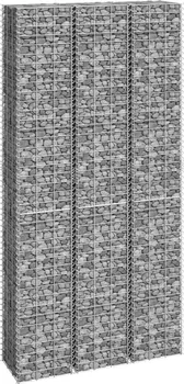 gabiony Dekorhome Gabionový vyvýšený záhon 50 x 100 mm 3 ks