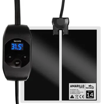 Topení do terária Terrario Amarillo 14W topná podložka s termostatem 28x28 cm