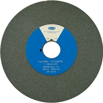 Brusný kotouč Tyrolit T417987 | Brusný kotouč plochý 200x8x32 mm, 49C100L8V40 (Z100)