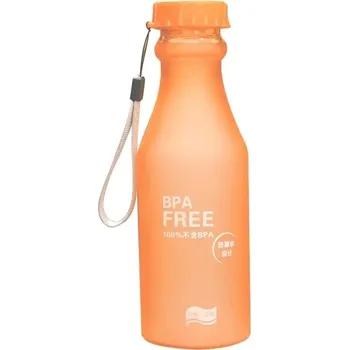 Láhev Flaška na vodu | plastová láhev na vodu - 550ml,Oranžová