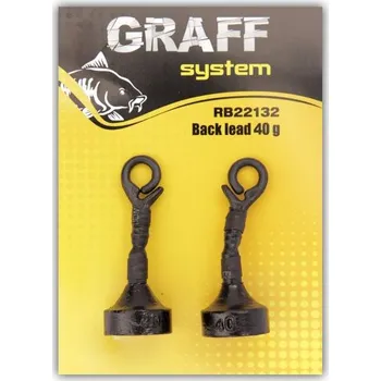 GRAF - Back lead černý 40g - 2ks